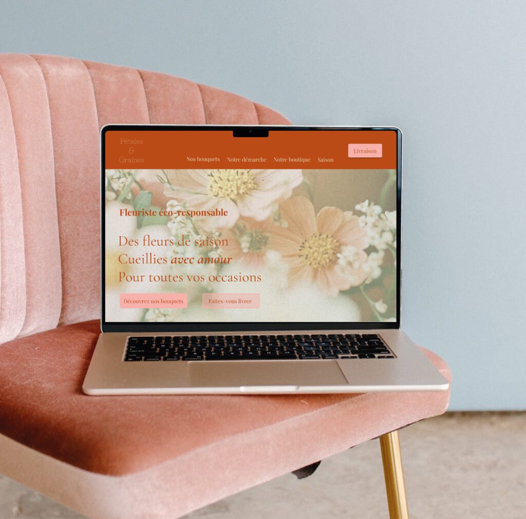 maquette pétales et graines